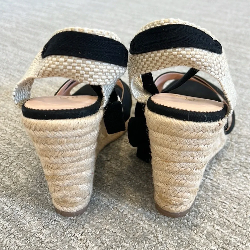 NWT J Crew Lace Up Espadrille Wedges